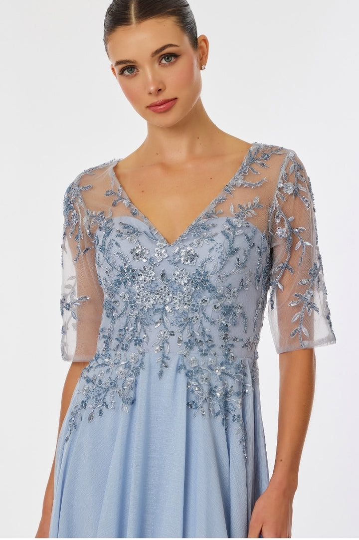 Bicici & Coty SR2520 - A-line V Neck Gown