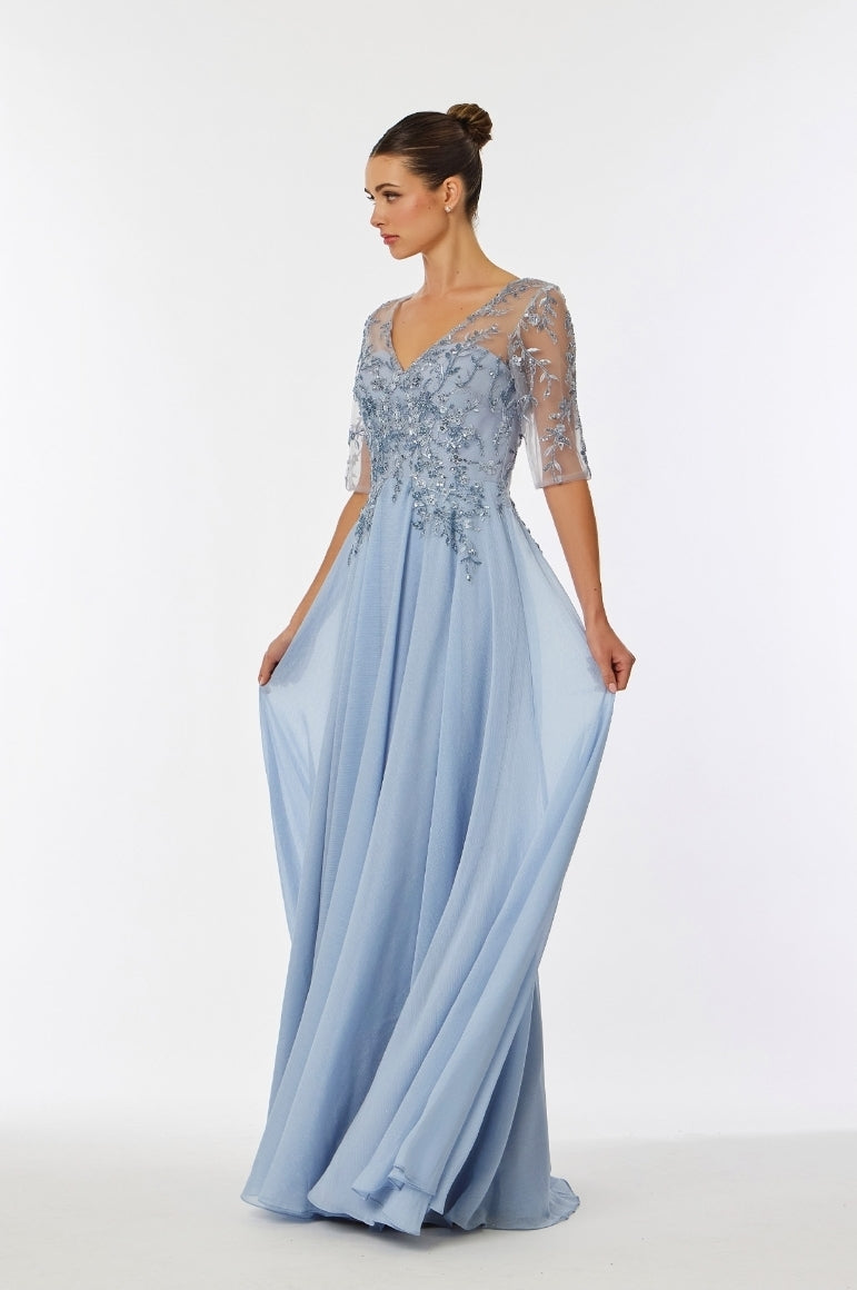 Bicici & Coty SR2520 - A-line V Neck Gown