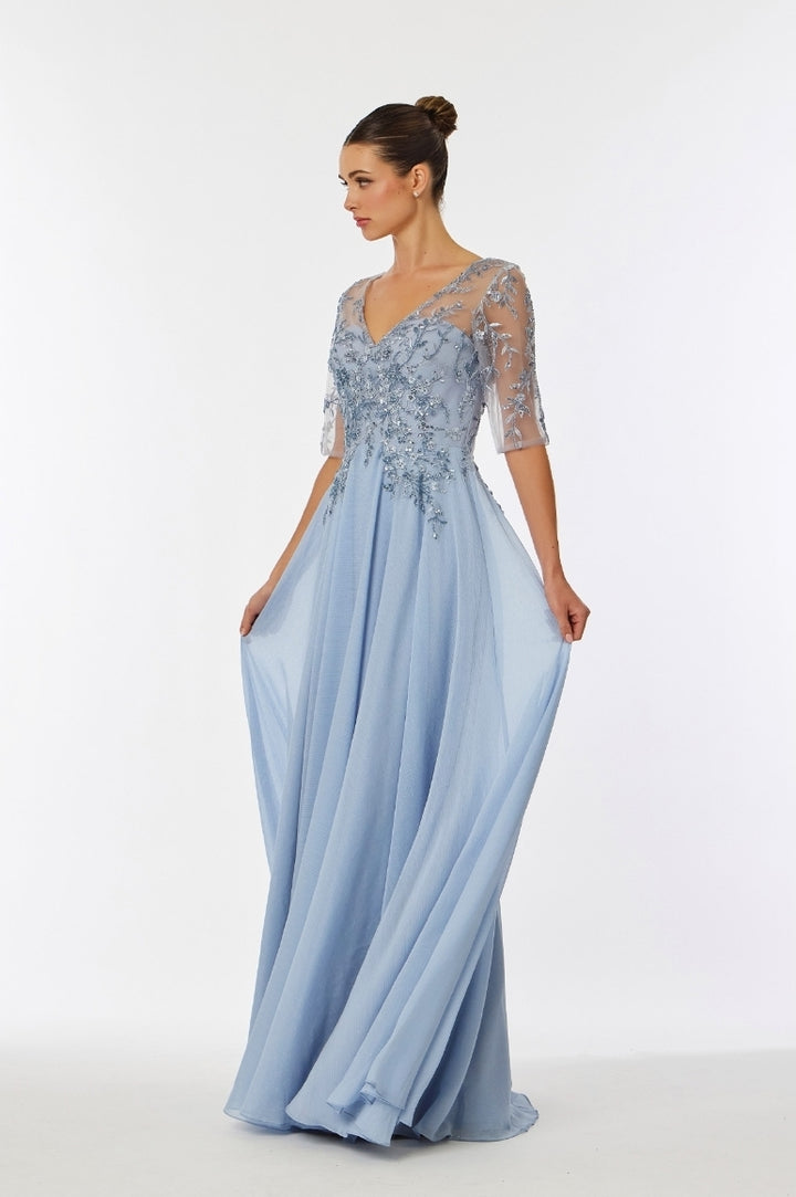 Bicici & Coty SR2520 - A-line V Neck Gown