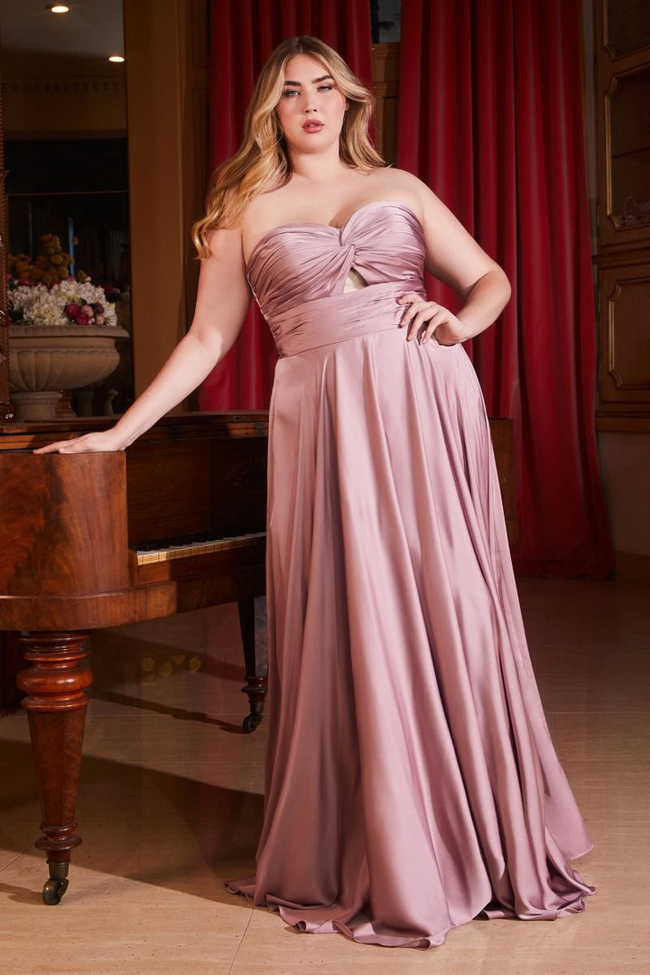 La Divine 7496C - Strapless Keyhole Dress