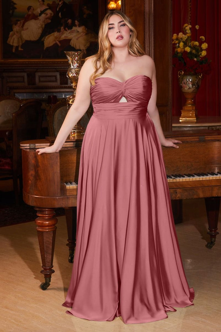 La Divine 7496C - Strapless Keyhole Dress