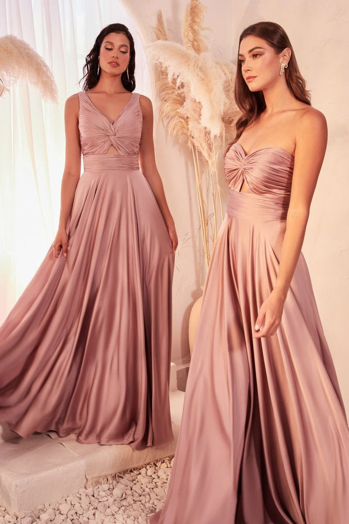 La Divine 7496 - Strapless Keyhole Dress