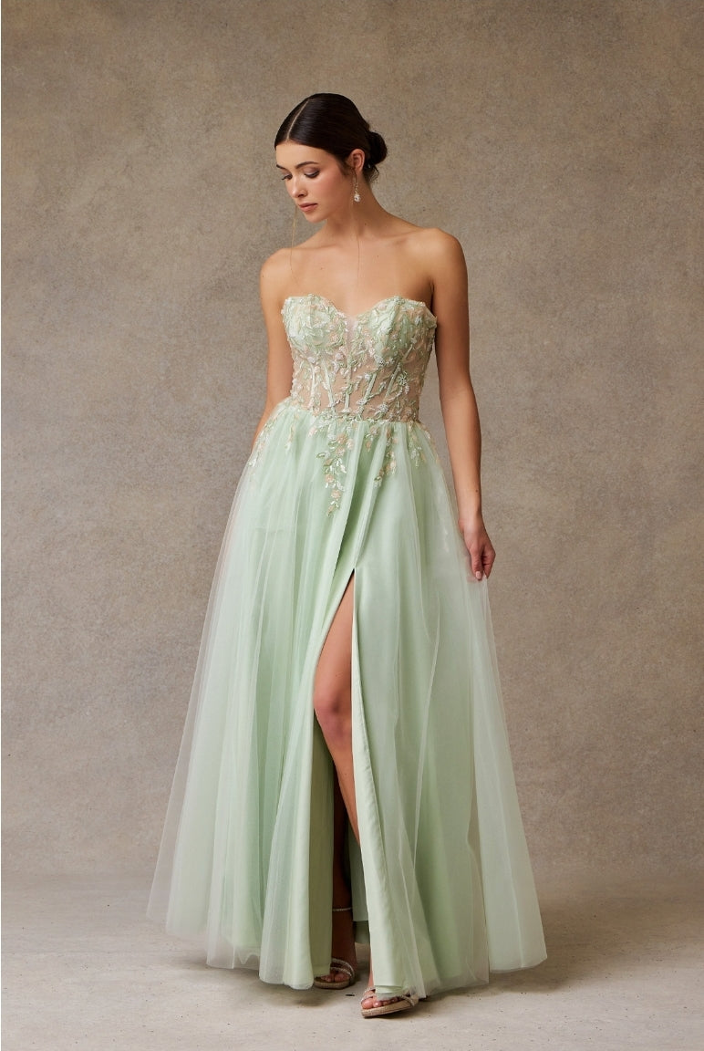 Bicici & Coty SP7783 - Strapless A-line Gown