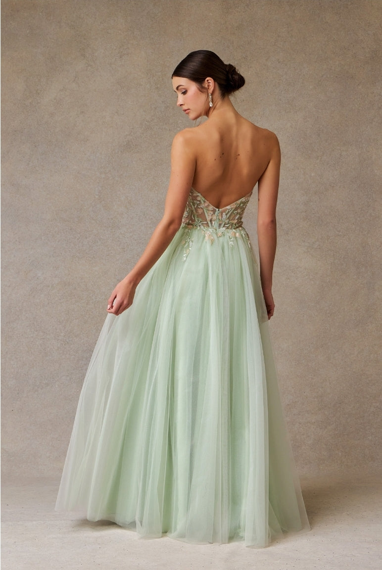 Bicici & Coty SP7783 - Strapless A-line Gown