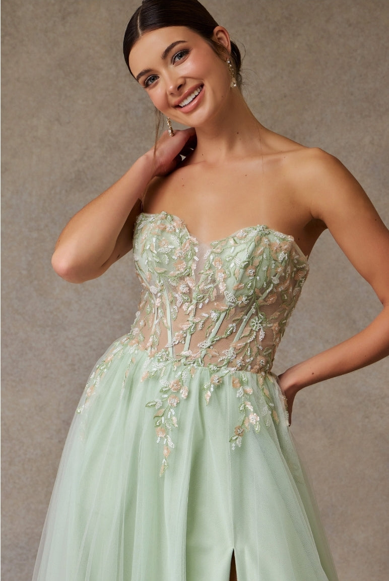 Bicici & Coty SP7783 - Strapless A-line Gown