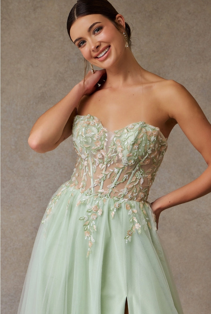 Bicici & Coty SP7783 - Strapless A-line Gown