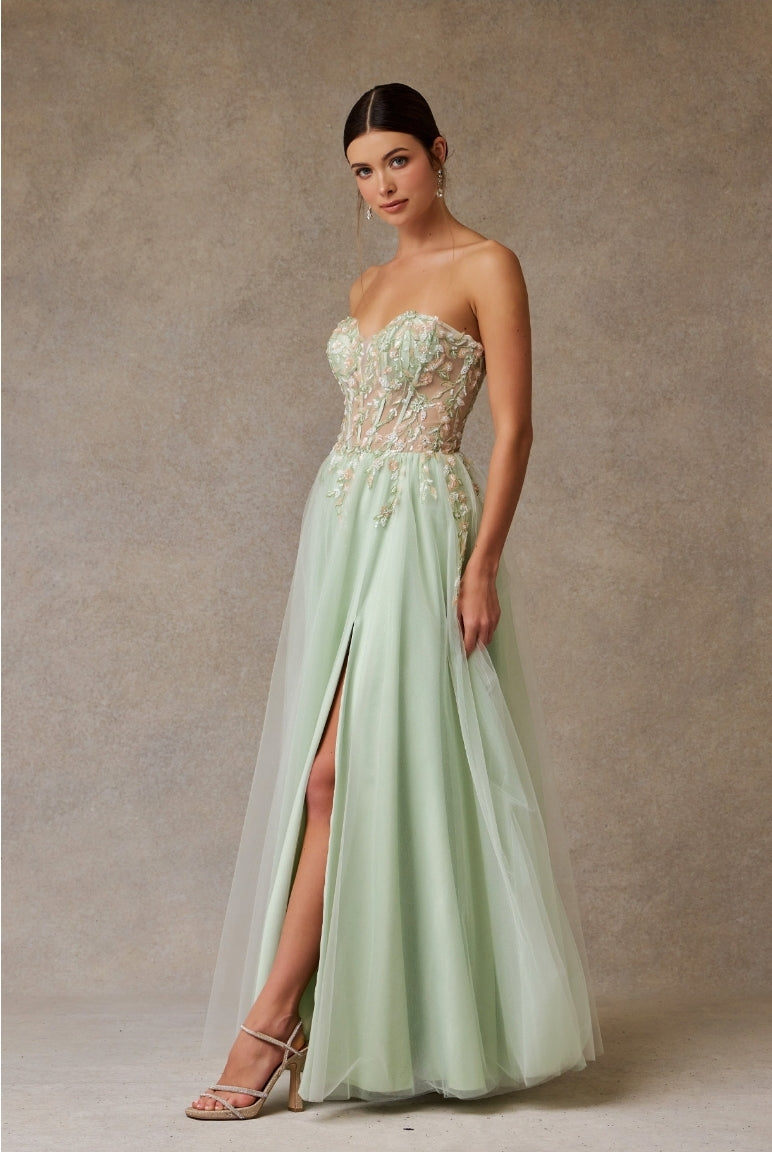Bicici & Coty SP7783 - Strapless A-line Gown