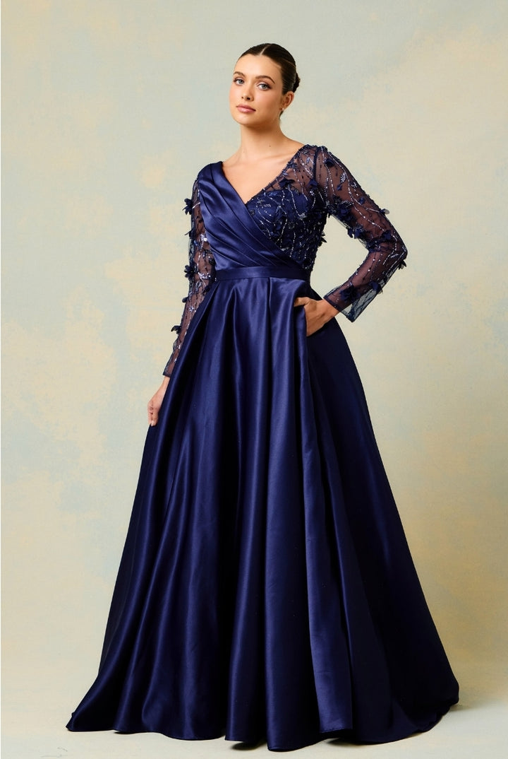 Bicici & Coty AN24221 - Long Sleeve A-line with Pockets
