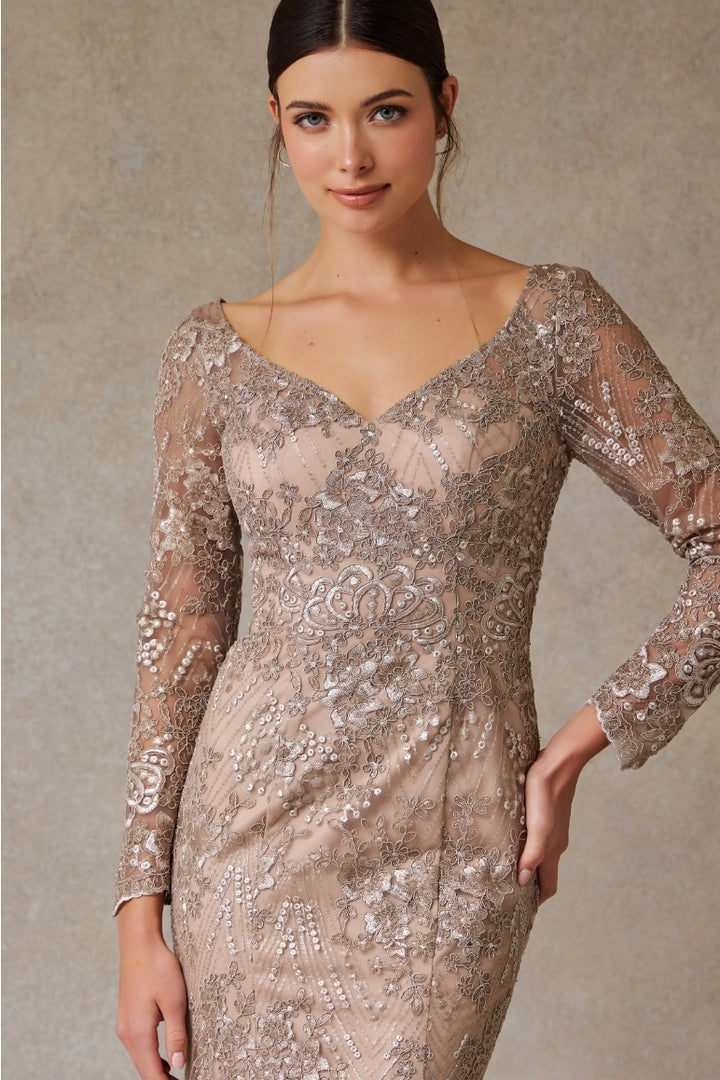Bicici & Coty MF2105 - Long Sleeve Mermaid Gown