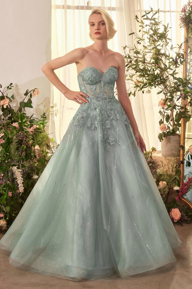 Andrea & Leo A1387 - Strapless Embellished Tulle Gown  Miranda Dress Shop