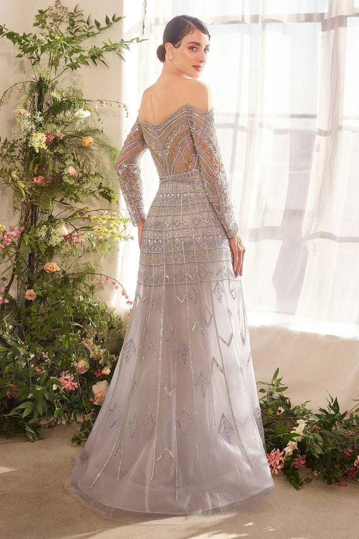 Andrea & Leo A1445 - Byzantine Bead Long Gown