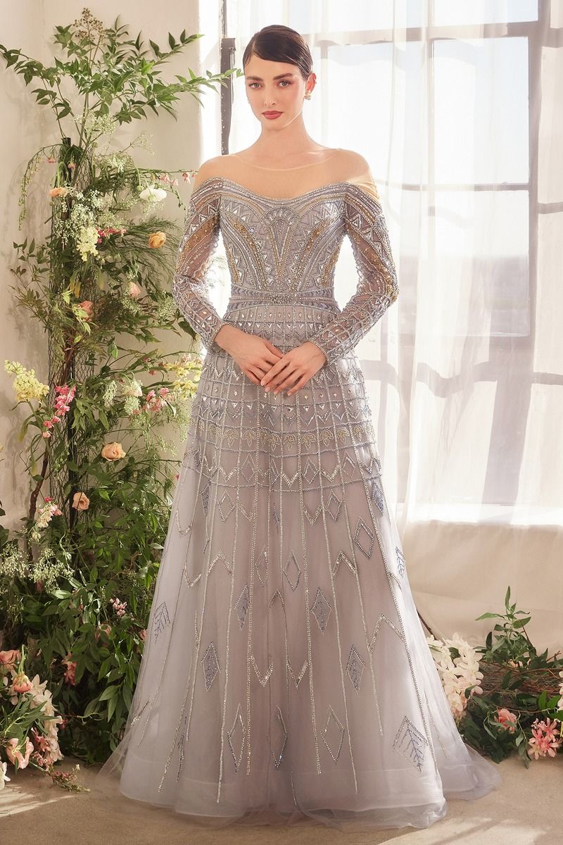 Andrea & Leo A1445 - Byzantine Bead Long Gown