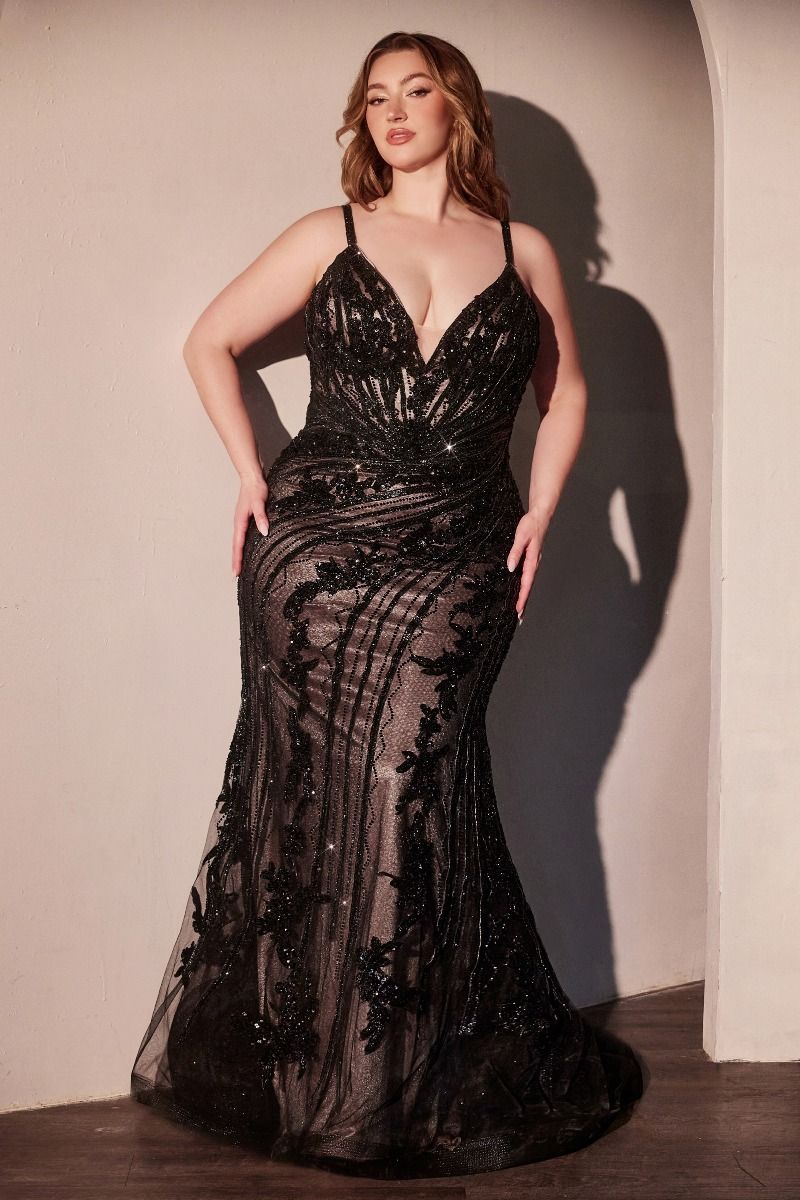 La Divine CC0389C - Fitted Embellished Lace Gown Miranda Dress Shop La Divine CC0389C - Fitted Embellished Lace Gown Miranda Dress Shop