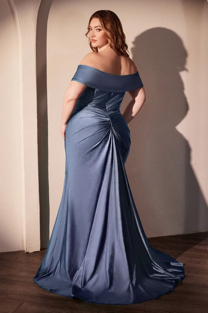 La Divine CD790C - Stretch Spandex Off the Shoulder Dress
