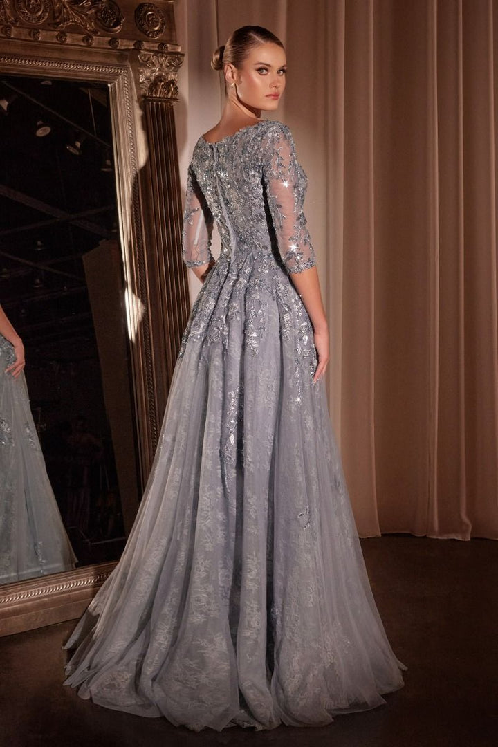 La Divine CK2401 - A-Line Lace Tulle Gown