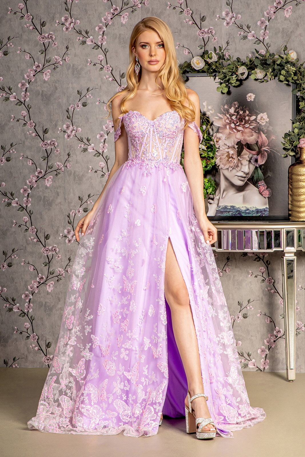 GLS by Gloria GL3206CL Prom Dress - Lilac
