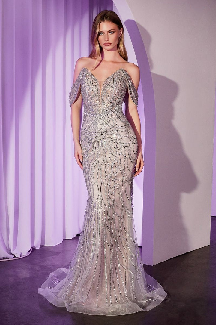 La Divine CC0689 - Off the Shoulder Embellished Gown
