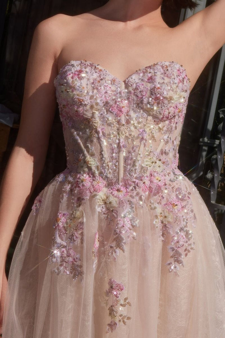 Andrea & Leo A1468 - Summer Garden A-Line Gown