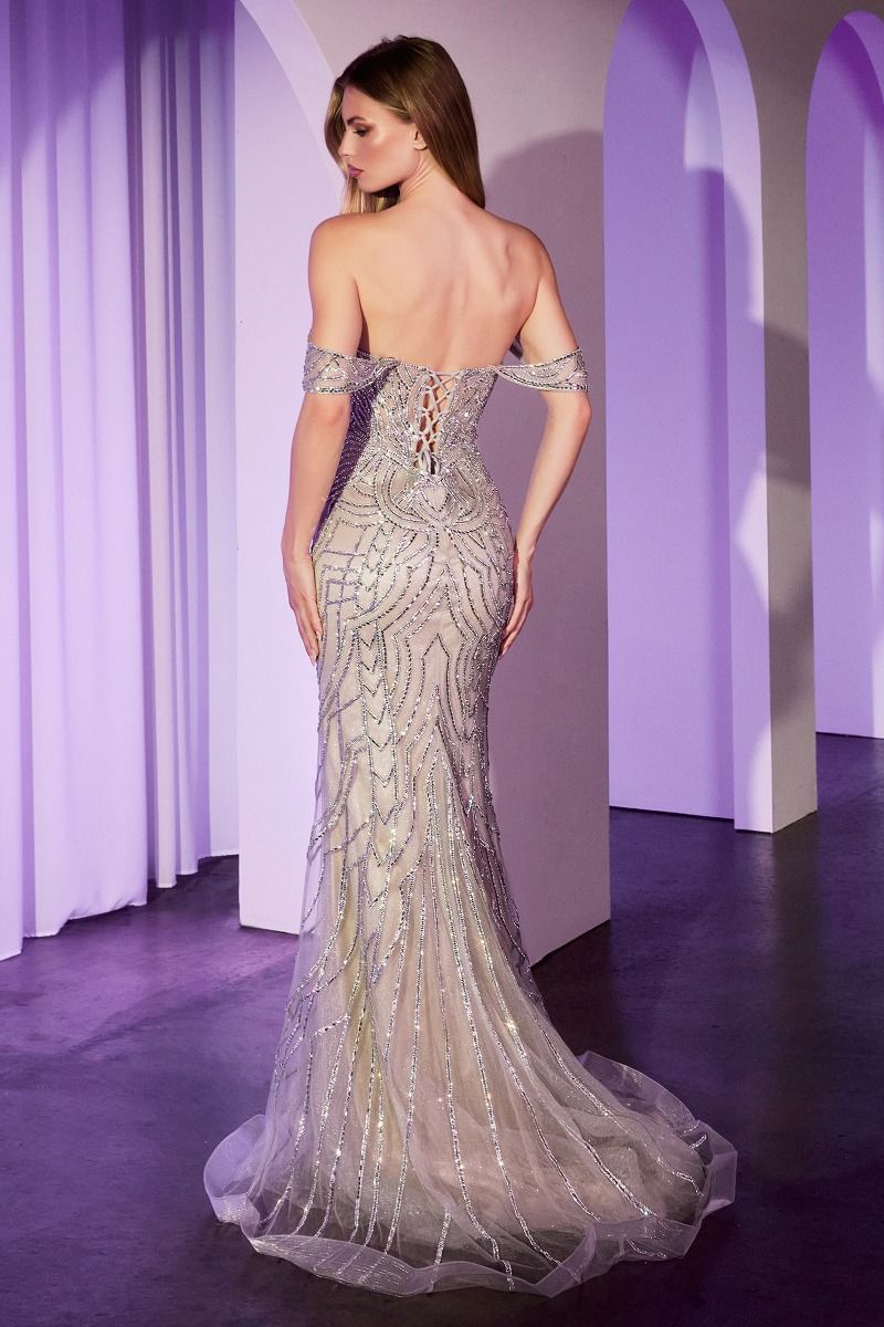 La Divine CC0689 - Off the Shoulder Embellished Gown