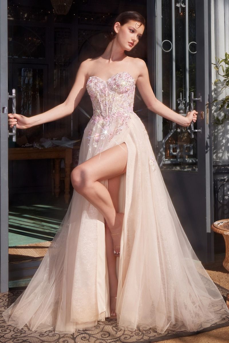 Andrea & Leo A1468 - Summer Garden A-Line Gown