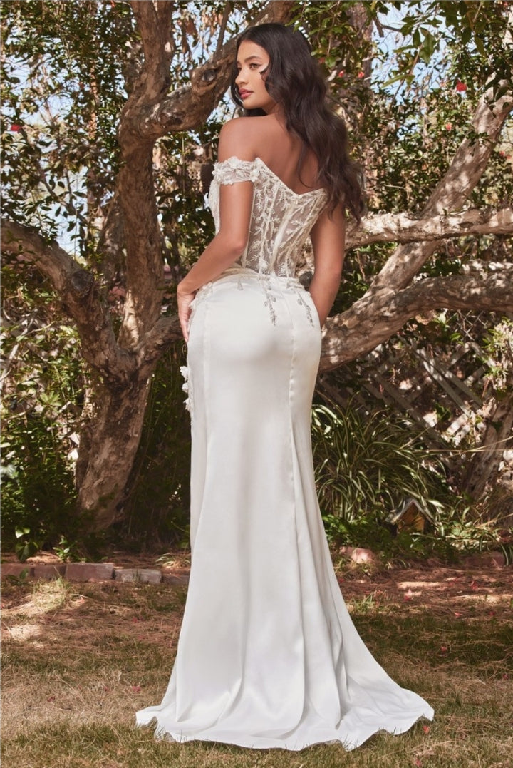 La Divine CD0186 - Floral Off the Shoulder Gown