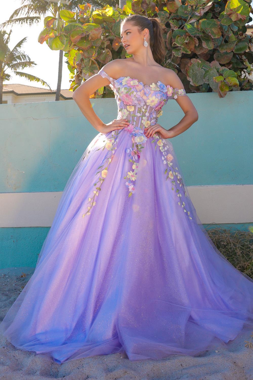 Flower Ball Gown - Amelia Couture 6124