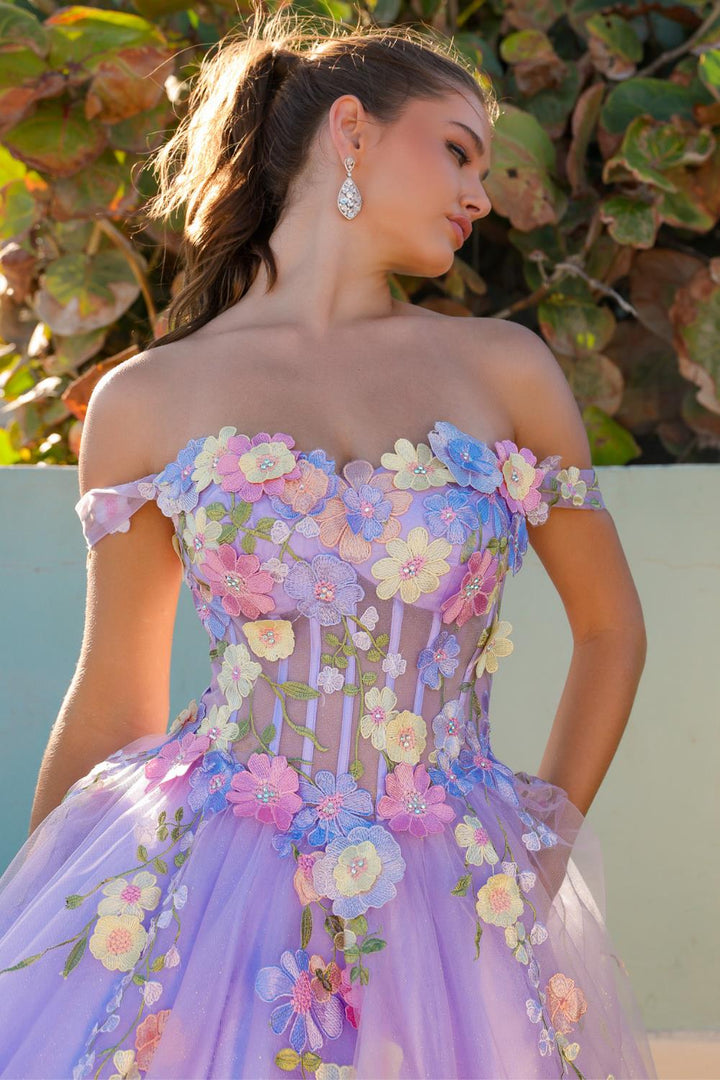 Flower Ball Gown - Amelia Couture 6124