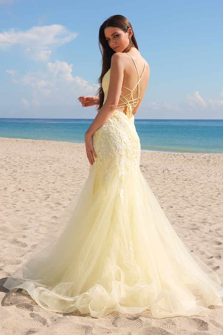 Amelia Couture 2120 - Mermaid Gown with Lace Details