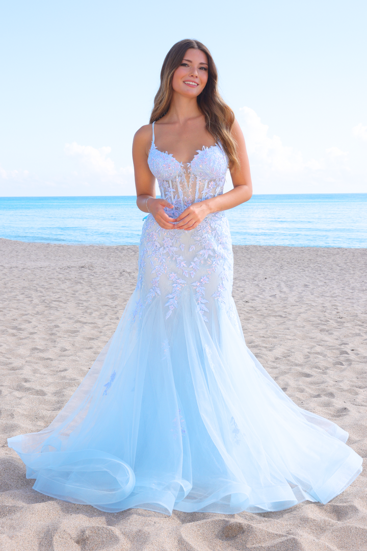 Amelia Couture 2120 - Mermaid Gown with Lace Details