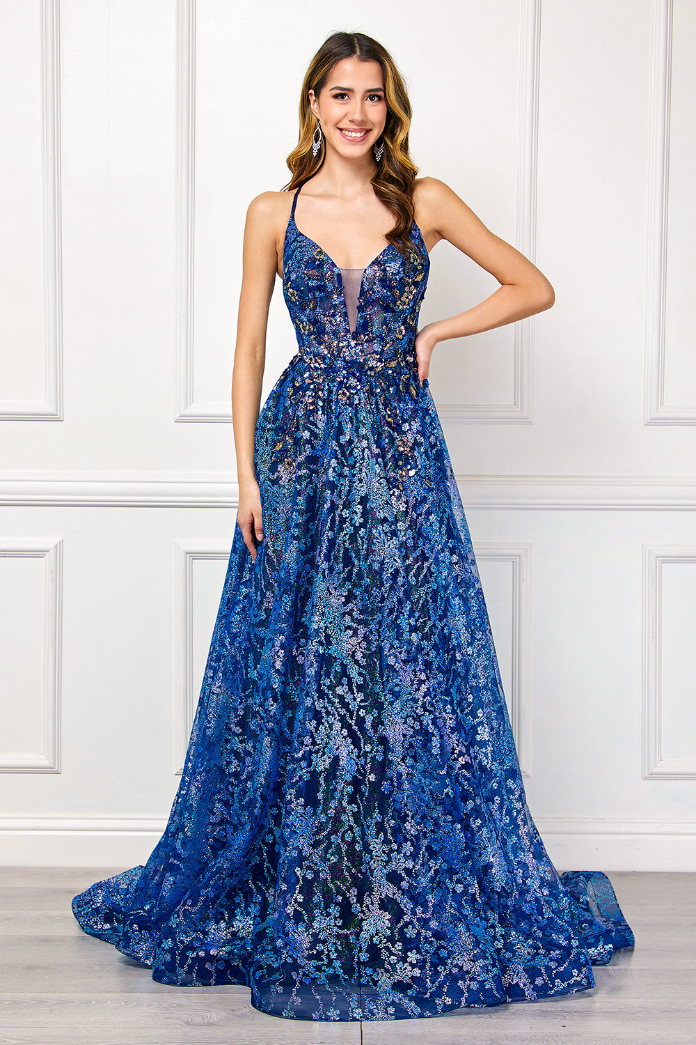 Amelia Couture 4050 - Bead and Sequin A-line Gown