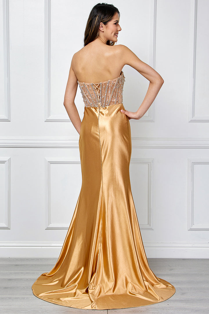 Amelia Couture 4049 - Fitted Corset Gown