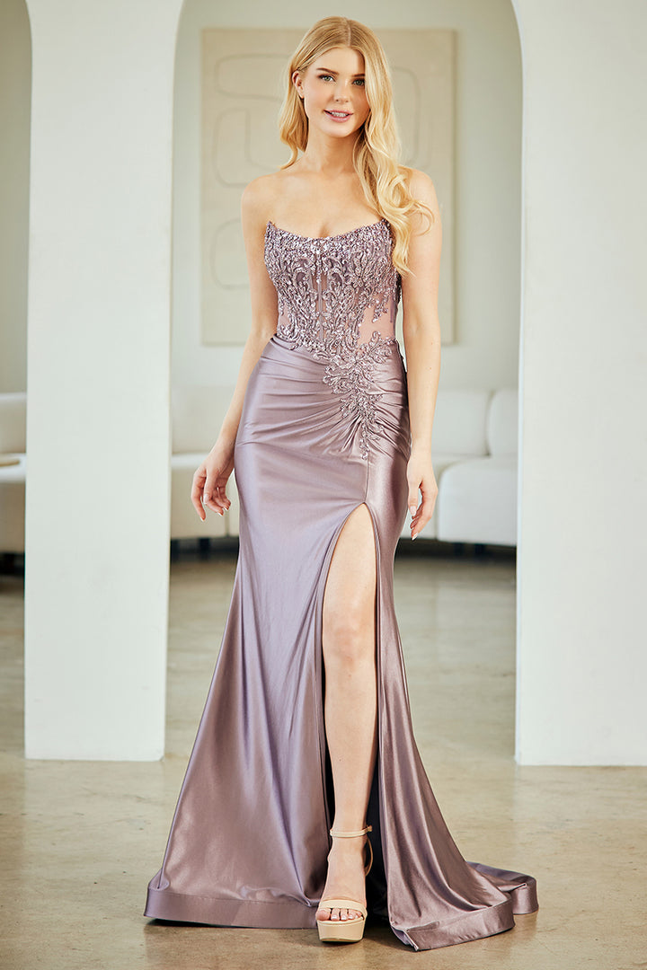 Amelia Couture 8059 - Fitted Beaded Gown