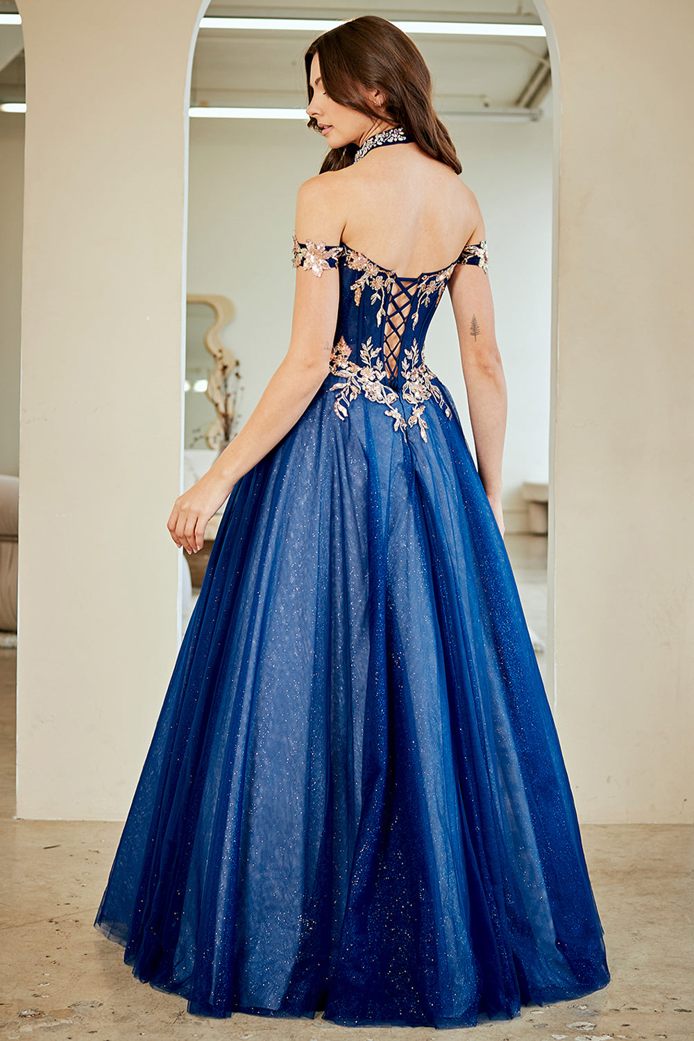 Amelia Couture 8063 - Beaded Ball Gown
