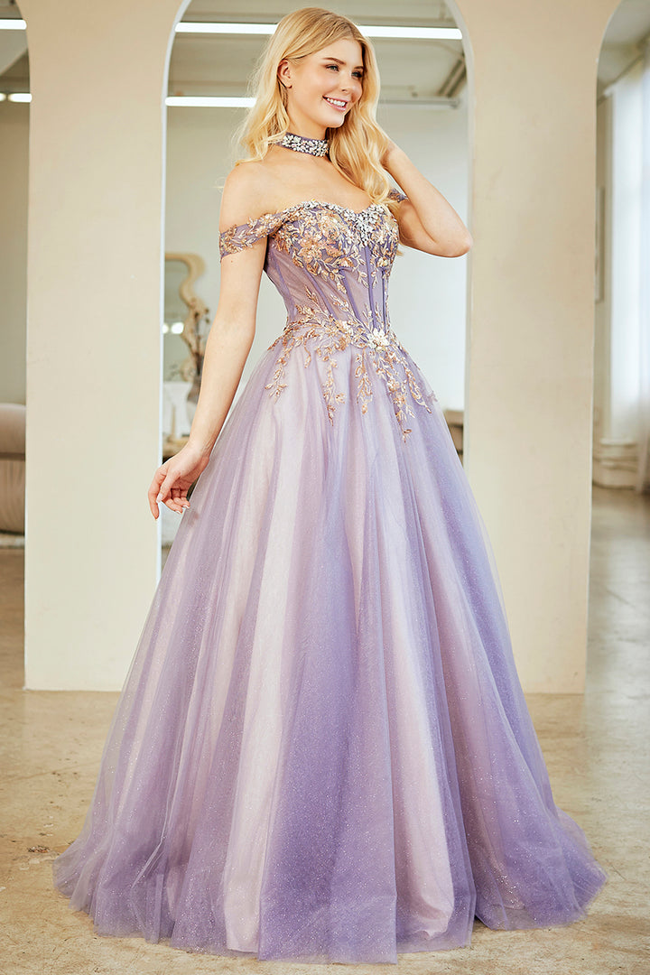 Amelia Couture 8063 - Beaded Ball Gown