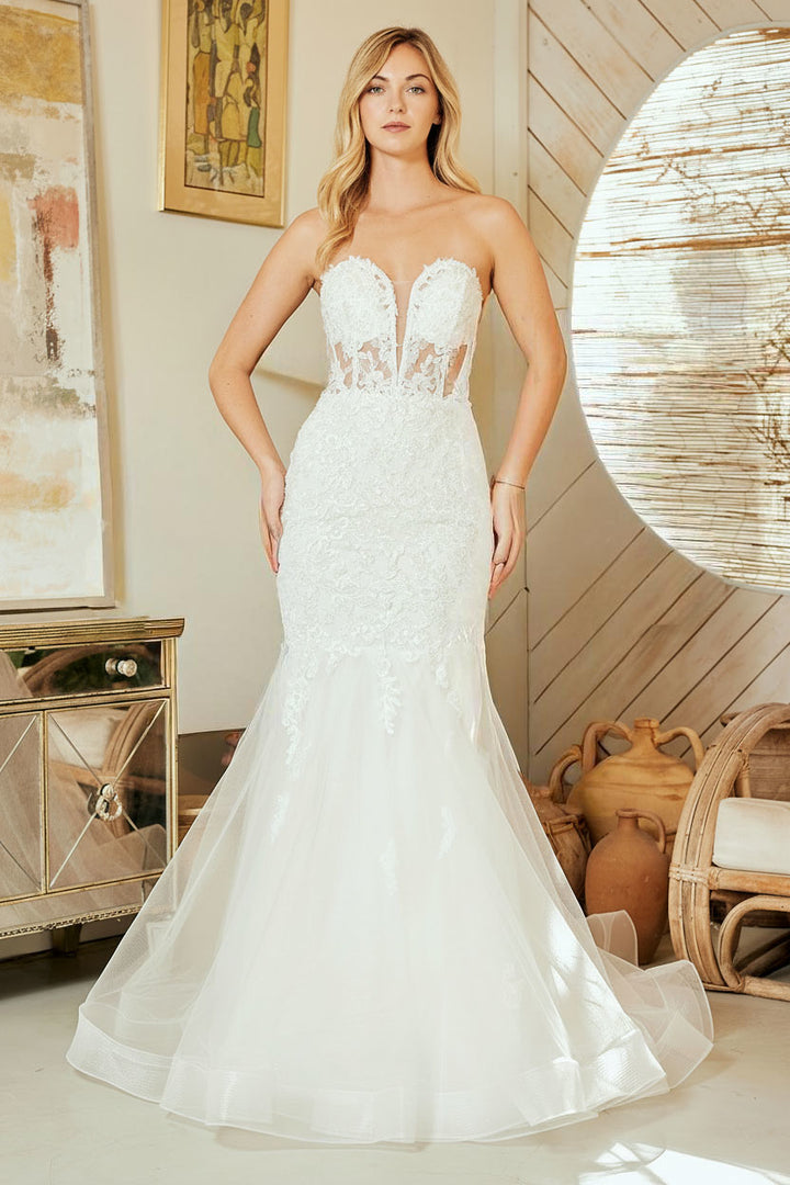 Amelia Couture 7090 - Bridal Mermaid Style Lace Gown
