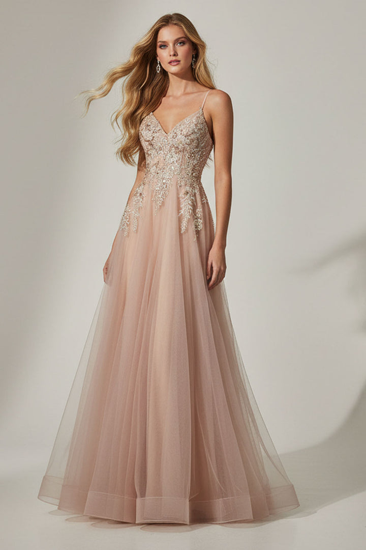 Amelia Couture 4064 - Cross Tied Back with Tulle Skirt