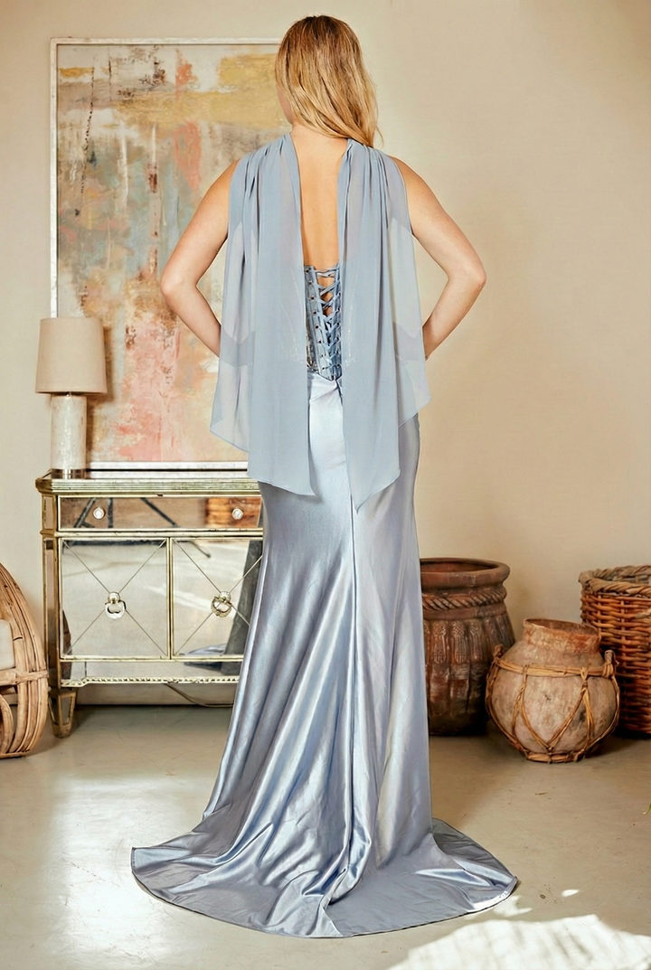 Amelia Couture 2144 - Faux Two Piece Corset Bodice Gown