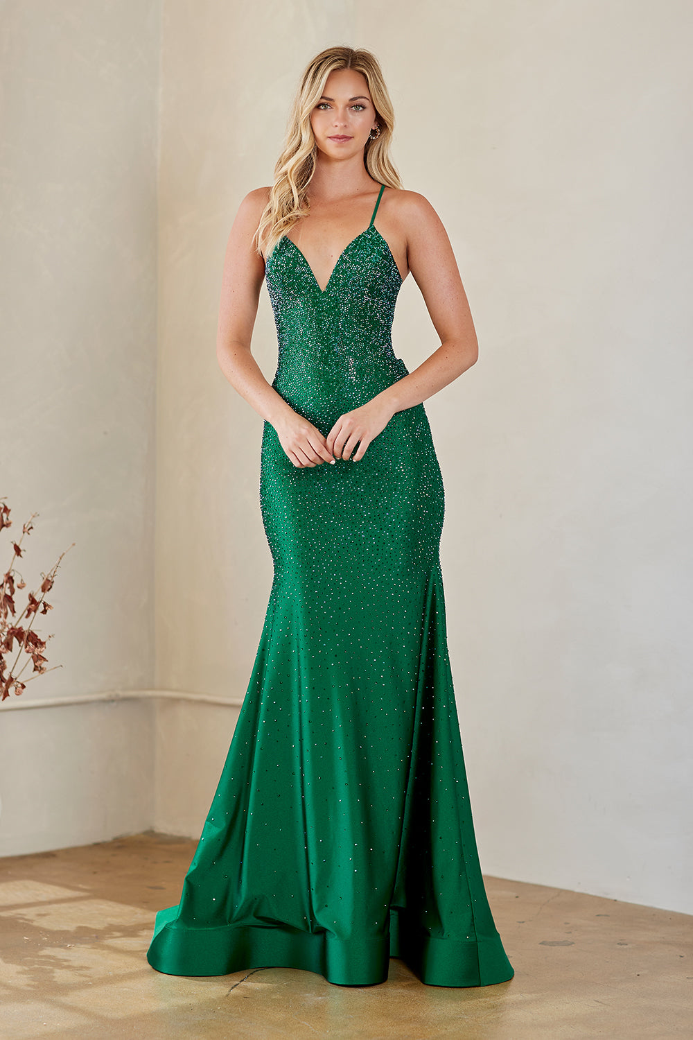 Amelia Couture 3018 - Hot Fix Fitted Gown