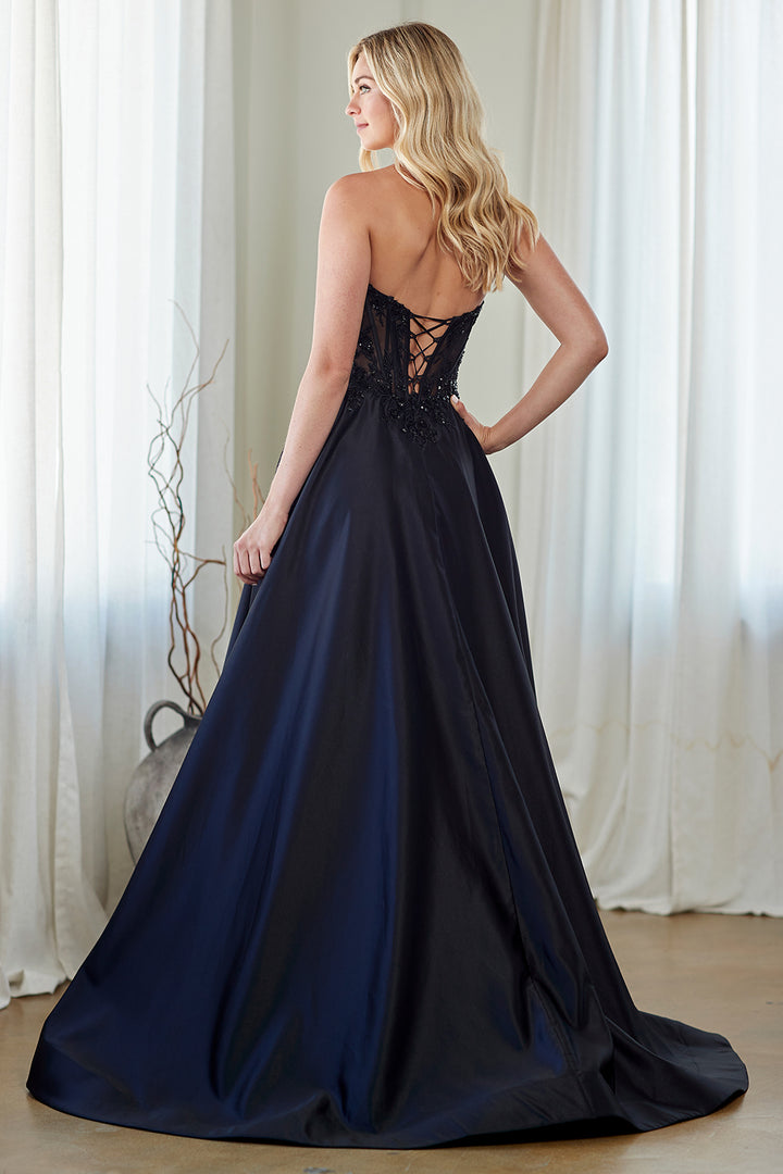 Amelia Couture 7093 - Strapless Ball Gown with Pockets