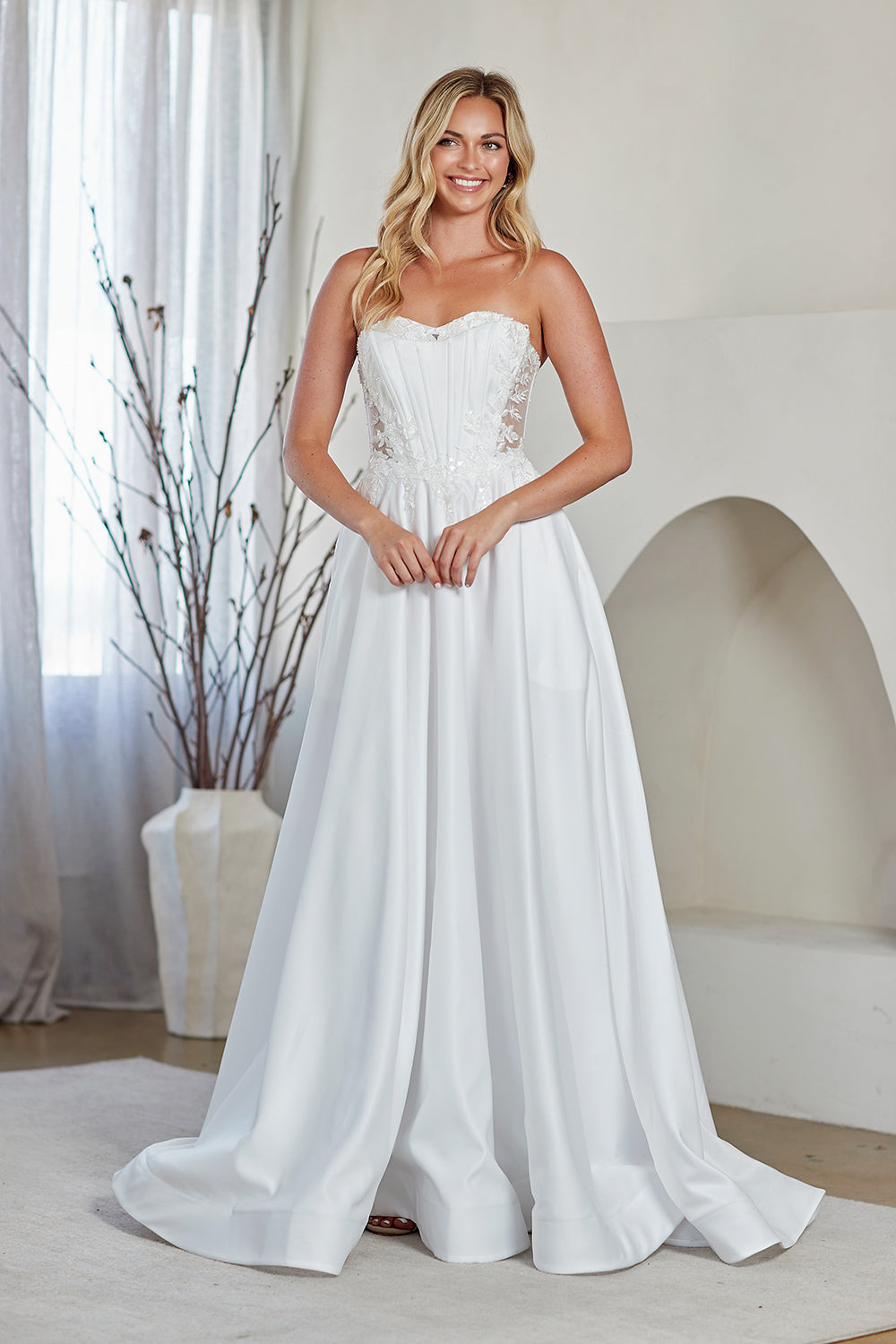 Amelia Couture 7093 - Strapless Ball Gown with Pockets