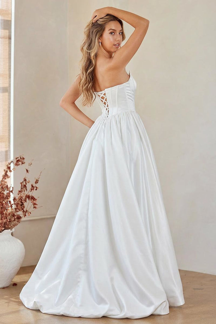 Amelia Couture 2085 - A Line Bubble Hem Gown