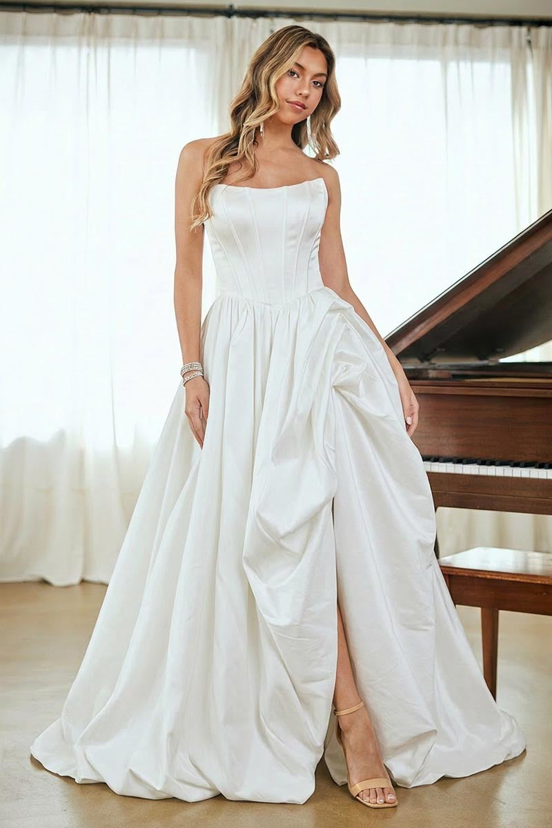 Amelia Couture 2085 - A Line Bubble Hem Gown