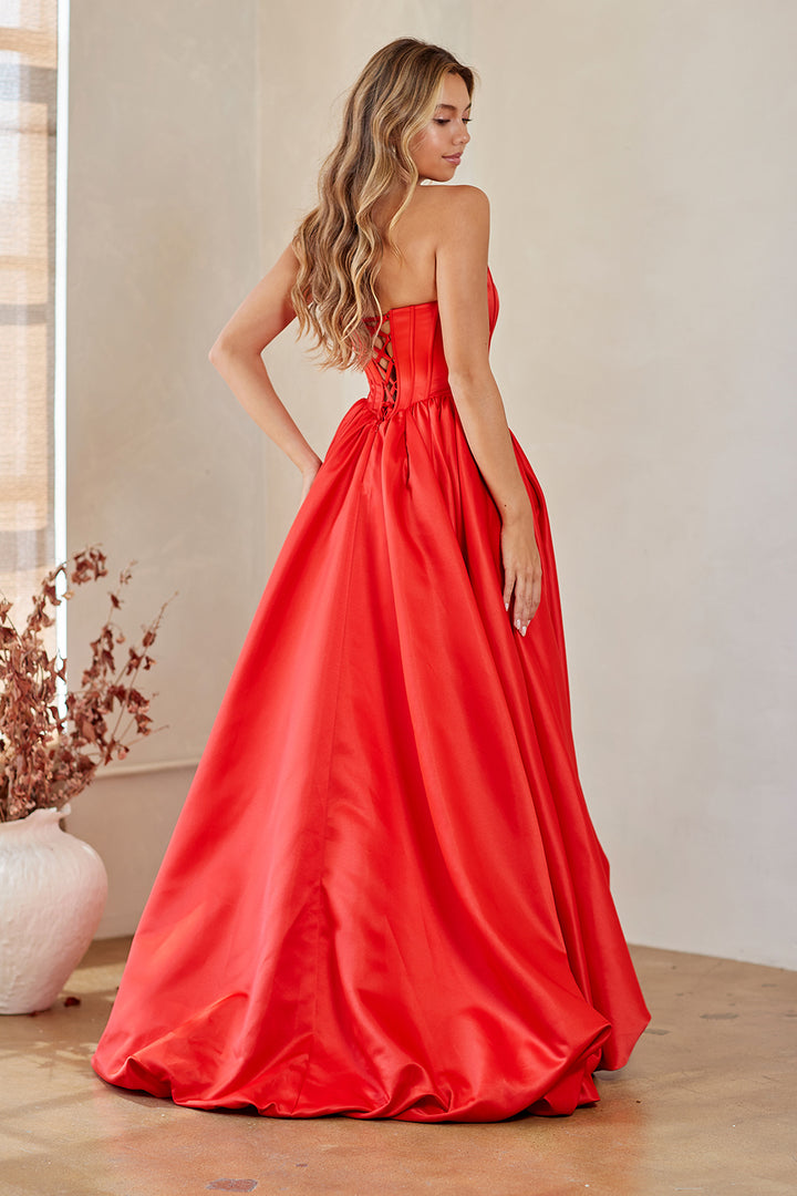 Amelia Couture 2085 - A Line Bubble Hem Gown