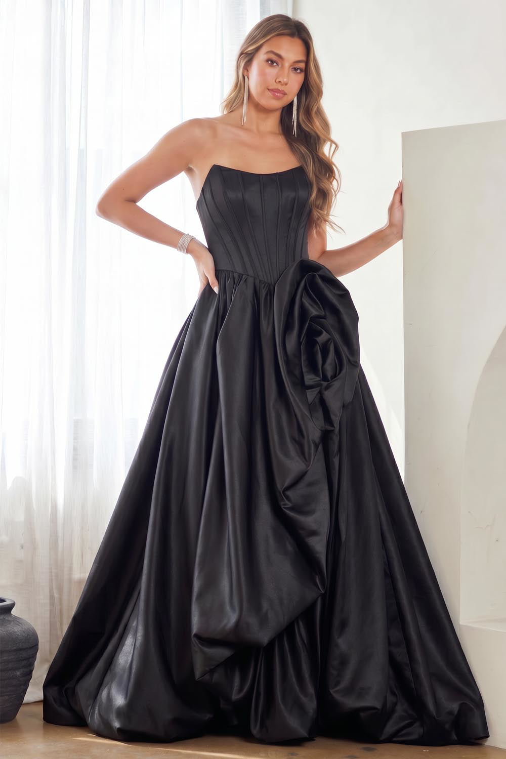 Amelia Couture 2085 - A Line Bubble Hem Gown