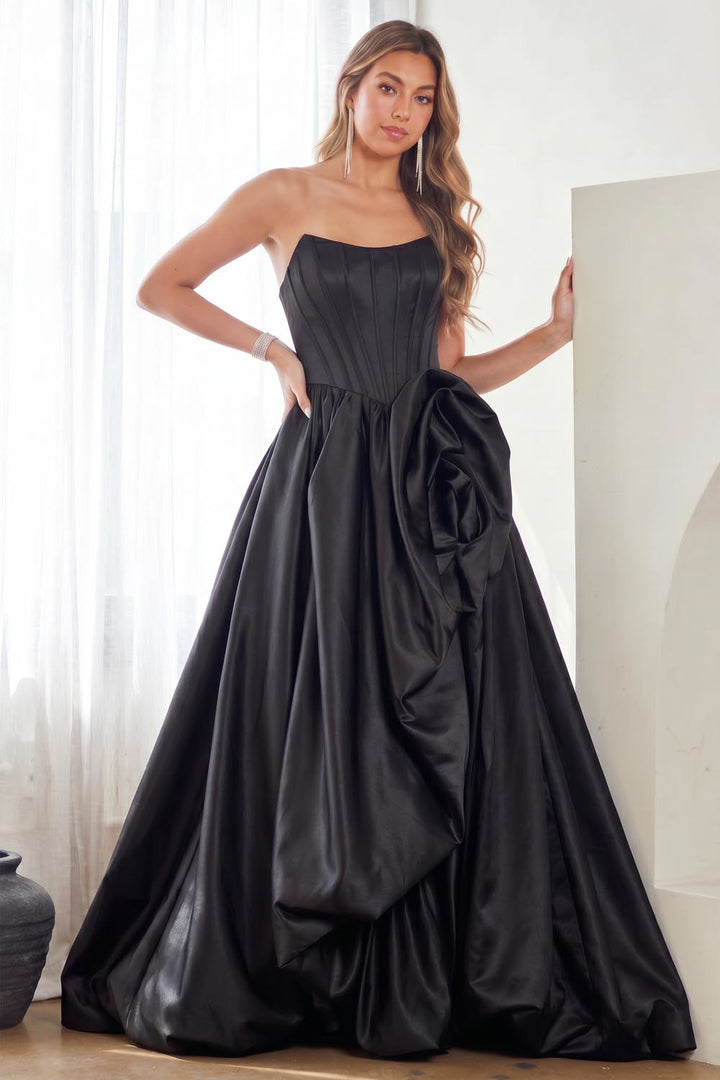 Amelia Couture 2085 - A Line Bubble Hem Gown