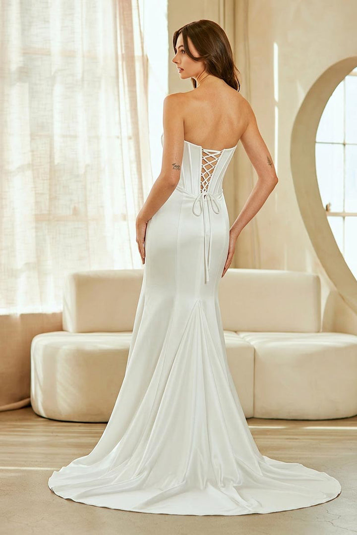 Amelia Couture 3120 - Luxury Satin Corset Bodice Gown