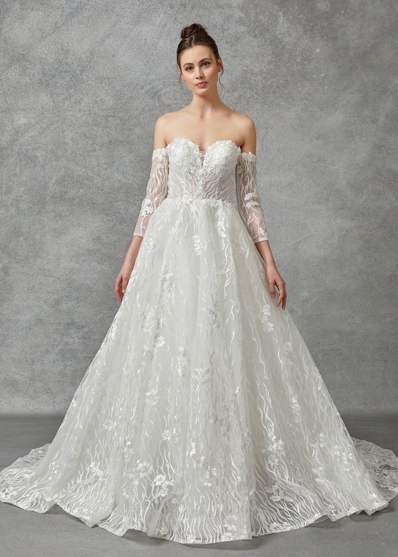 Bicici & Coty BGW2303 - Long Sleeve Ball Gown
