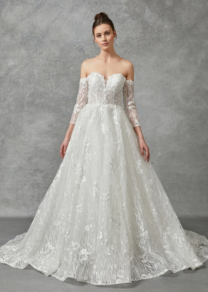 Bicici & Coty BGW2303 - Long Sleeve Ball Gown