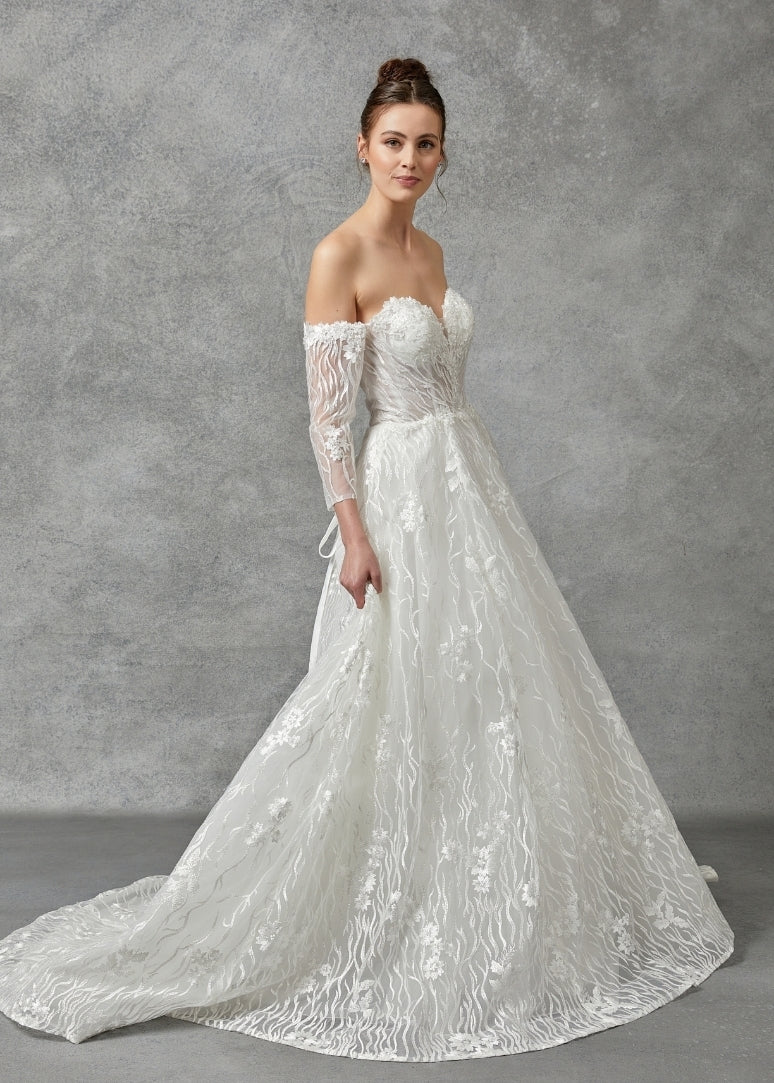 Bicici & Coty BGW2303 - Long Sleeve Ball Gown