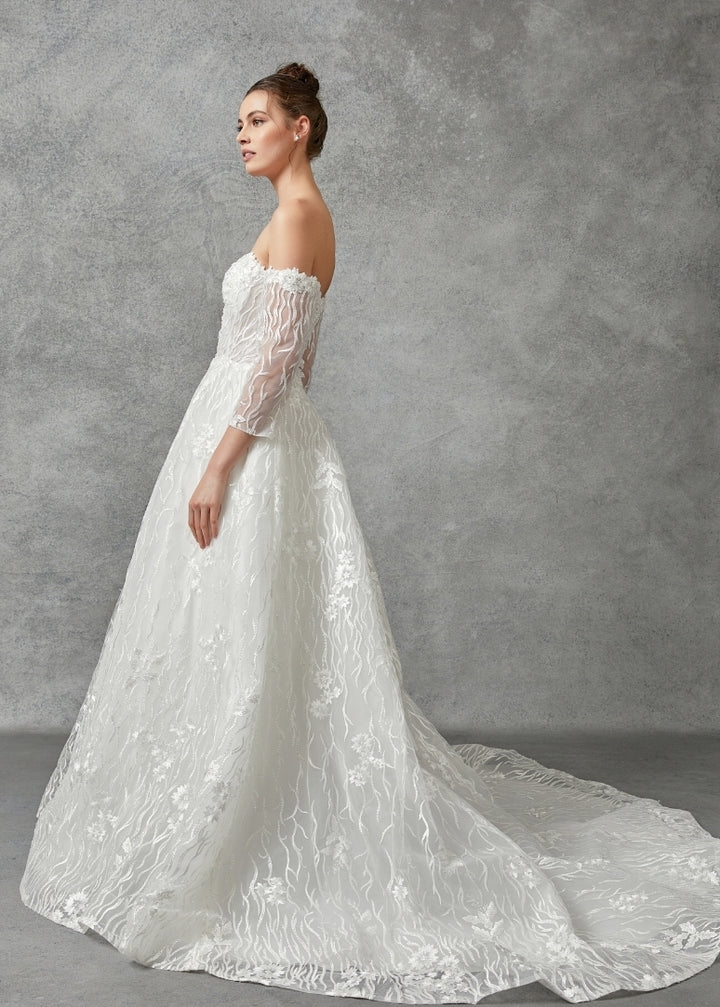 Bicici & Coty BGW2303 - Long Sleeve Ball Gown